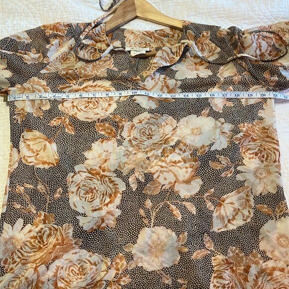 Vintage Revé Women’s Floral Print Peasant Blouse Sz 8 Retro 70s Boho Grannycore - Picture 6 of 9